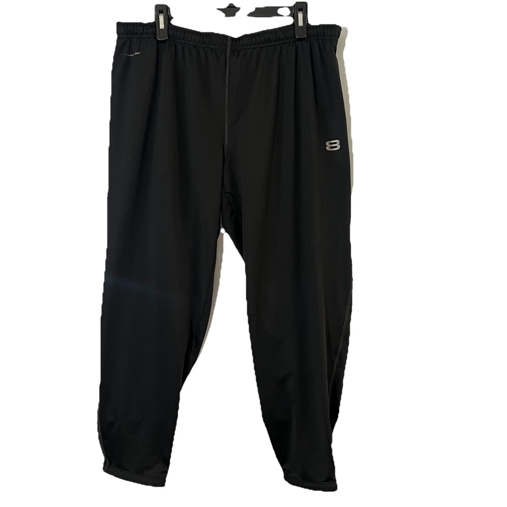 Layer 8 Performance Joggers Mens 38" Quick Dry‎ Sweatpants Black XL